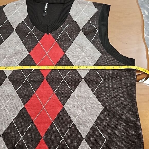 True Rock Men's argyle vest size Large - Picture 10 of 11